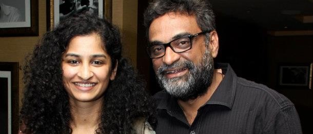 R Balki and Gauri Shinde at the primier of the film ENGLISH VINGLISH in New Delhi